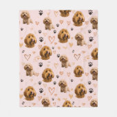 Couverture Polaire Personalized Dog Photo Valentine Blanket – Custom  (Devant)