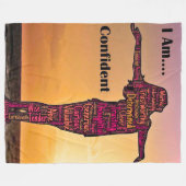 Couverture Polaire Personalized Empowering Women's Blanket (Devant (Horizontal))