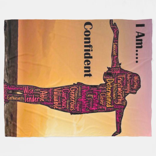 Couverture Polaire Personalized Empowering Women's Blanket (Devant (Horizontal))