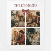 Couverture Polaire Personalized Family Christmas Photos Blanket (Devant)