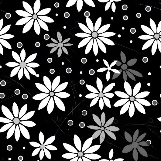 Couverture Polaire Personalized Floral Blanket Black White Decorative