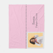 Couverture Polaire Personalized Future Doctor Kids with Name & Photo (Devant)