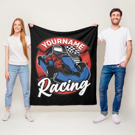 Couverture Polaire Personalized Go Kart (En situation)