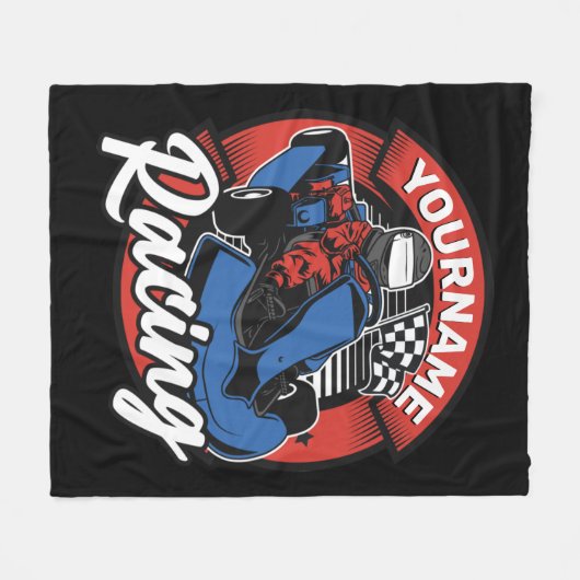 Couverture Polaire Personalized Go Kart (Devant (Horizontal))