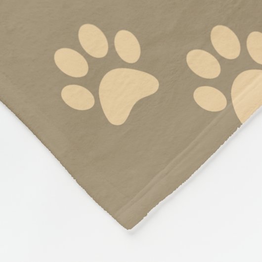 Couverture Polaire personalized golden dog blanket with custom name (Coin)