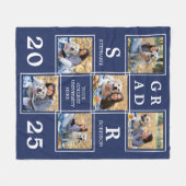 Couverture Polaire Personalized Graduate Keepsake Photo Collage (Devant (Horizontal))