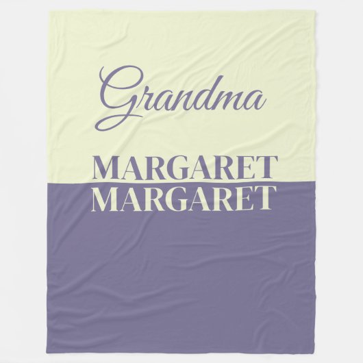 Couverture Polaire  personalized grandma  (Devant)