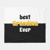 Couverture Polaire personalized grandma retro Fleece Blanket (Devant (Horizontal))