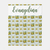 Couverture Polaire Personalized Greek Tiled Olives (Devant)