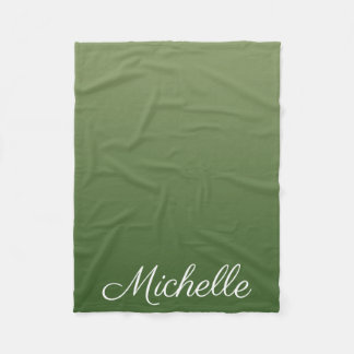 Couverture Polaire Personalized green