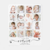 Couverture Polaire Personalized Handwritten Love You Nana 16 Photo (Devant)