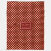 Couverture Polaire Personalized Holiday Throw Blanket Luxe Accent (Devant)