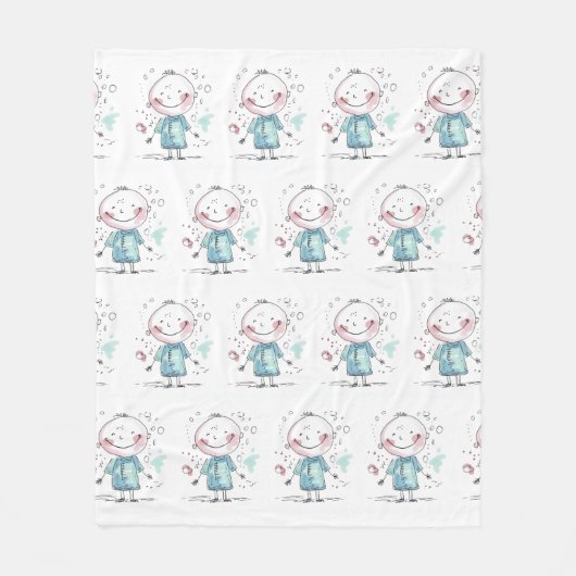 Couverture Polaire Personalized Kids Drawing (Devant)