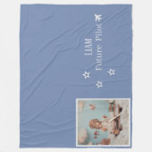 Couverture Polaire Personalized Kids Future Pilot with Photo & Name (Devant)