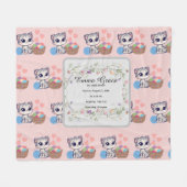 Couverture Polaire Personalized Kitten Baby Blanket | Custom Birth  (Devant (Horizontal))