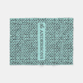 Couverture Polaire Personalized Knit Pattern Cozy Fleece Blanket (Devant (Horizontal))
