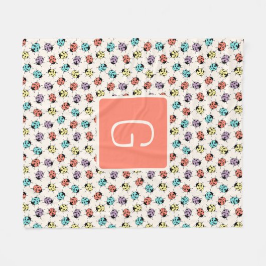 Couverture Polaire Personalized Ladybug Throw Blanket (Devant (Horizontal))