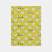 Couverture Polaire Personalized Love Heart Name Blanket (Devant)