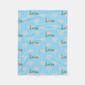 Couverture Polaire Personalized Love Heart Name Blanket (Devant)