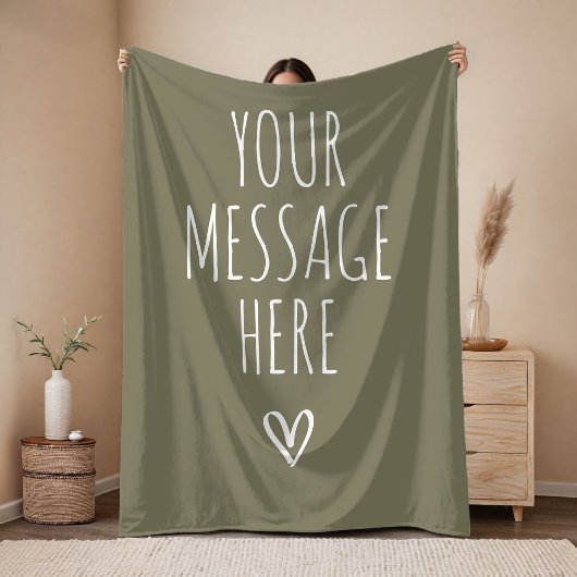 Couverture Polaire Personalized Message Cozy Blanket for Mom and Dad