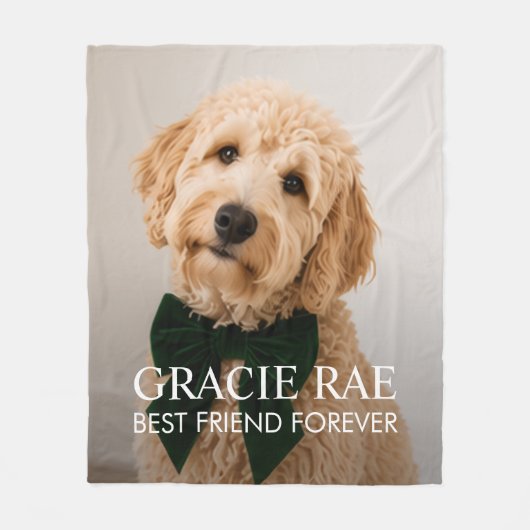 Couverture Polaire Personalized Modern Pet Dog Photo (Devant)