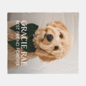 Couverture Polaire Personalized Modern Pet Dog Photo (Devant (Horizontal))