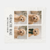Couverture Polaire Personalized Modern Pet Photo Collage (Devant (Horizontal))