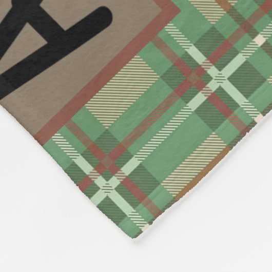 Couverture Polaire PERSONALIZED NAME Cabin Camping Adventure (Coin)