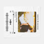 Couverture Polaire Personalized Name Special Song Music Player Photo (Devant (Horizontal))