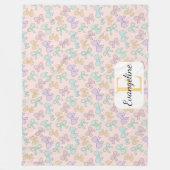 Couverture Polaire Personalized Pastel Bow Aesthetic Pattern (Devant)