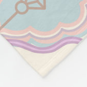 Couverture Polaire Personalized Pastel Bows Monogram Name Blanket (Coin)