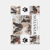 Couverture Polaire Personalized Pet Dog Memorial Keepsake Photo (Devant)