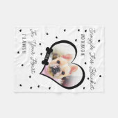 Couverture Polaire Personalized Pet Memorial Pet Loss | Photo Gift (Devant (Horizontal))
