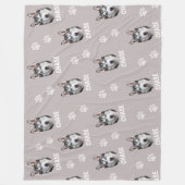 Couverture Polaire Personalized Pet Photo Name Dog  (Devant)