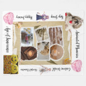 Couverture Polaire Personalized Pets & Quotes Design Fleece Blanket (Devant (Horizontal))
