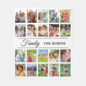 Couverture Polaire Personalized Photo Collage Blanket Photo (Devant)