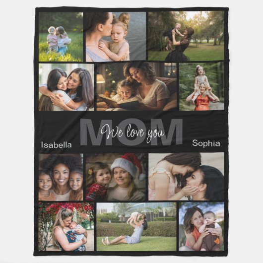 Couverture Polaire Personalized Photo, Custom Name Fleece Blanket (Devant)
