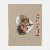 Couverture Polaire Personalized Photo Valentine's Day Fleece Blanket (Devant)