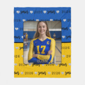 Couverture Polaire Personalized Picture Volleyball Senior Graduation  (Devant)