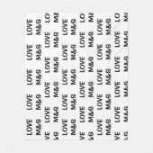 Couverture Polaire Personalized Sherpa Fleece Initial Blanket, Custom (Devant)