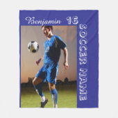Couverture Polaire Personalized soccer player team (Devant)