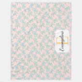 Couverture Polaire Personalized Soft Bow Pastel Aesthetic Pattern (Devant)