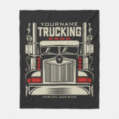 Couverture Polaire Personalized Trucking 18 Wheeler BIG Trucker (Devant)