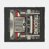 Couverture Polaire Personalized Trucking 18 Wheeler BIG Trucker (Devant (Horizontal))
