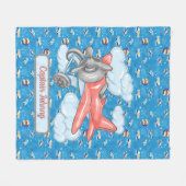 Couverture Polaire Personalized Up Up And Away Fleece Blanket (Devant (Horizontal))