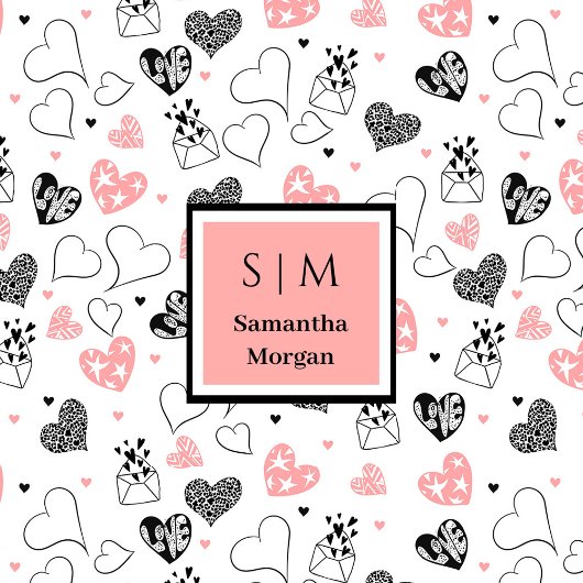 Couverture Polaire Personalized Valentine Gift Blanket Hand Drawn Tex