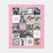 Couverture Polaire Personalized Volleyball Senior Gift Custom Color (Devant)