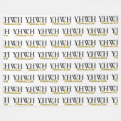 Couverture Polaire Personalized YHWH YAHWEH Above All Else Christian (Devant (Horizontal))