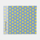 Couverture Polaire Personnalisable Happy Sun Motif (Devant (Horizontal))
