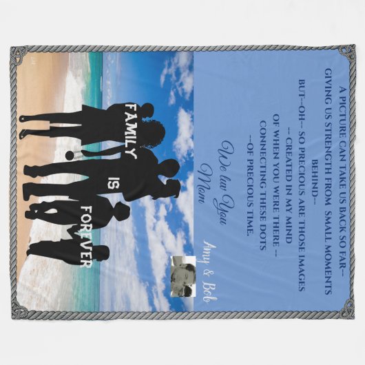 Couverture Polaire Personnalisable LargeThrow - Idées Cadeaux Les Aim (Devant (Horizontal))